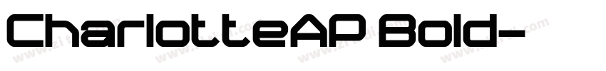 CharlotteAP Bold字体转换